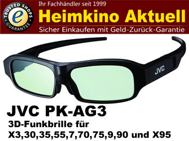 PK-AG3 3D Funk-Shutter-Brille JVC (neues Model für X Serie und N Serie)