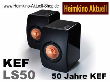KEF LS50 Monitorlautsprecher Aussteller schwarz (1 Paar)